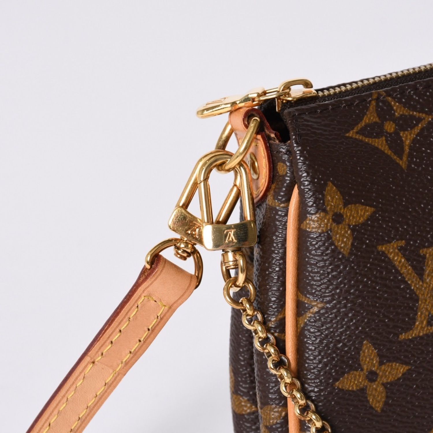 極美品 LOUIS VUITTON ルイヴィトン ポシェット エヴァ チェーン 
