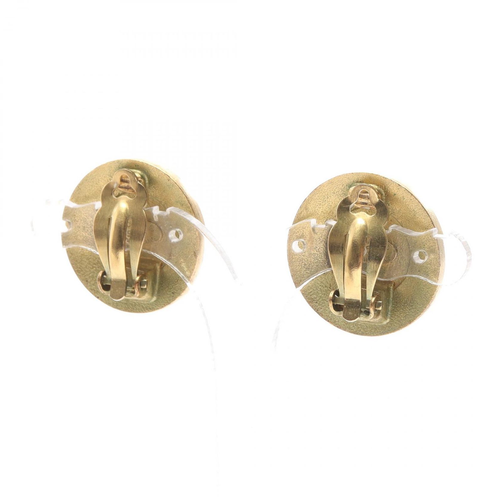 中古 1円 シャネル 07P ココマーク イヤリング ゴールドカラー 1円 