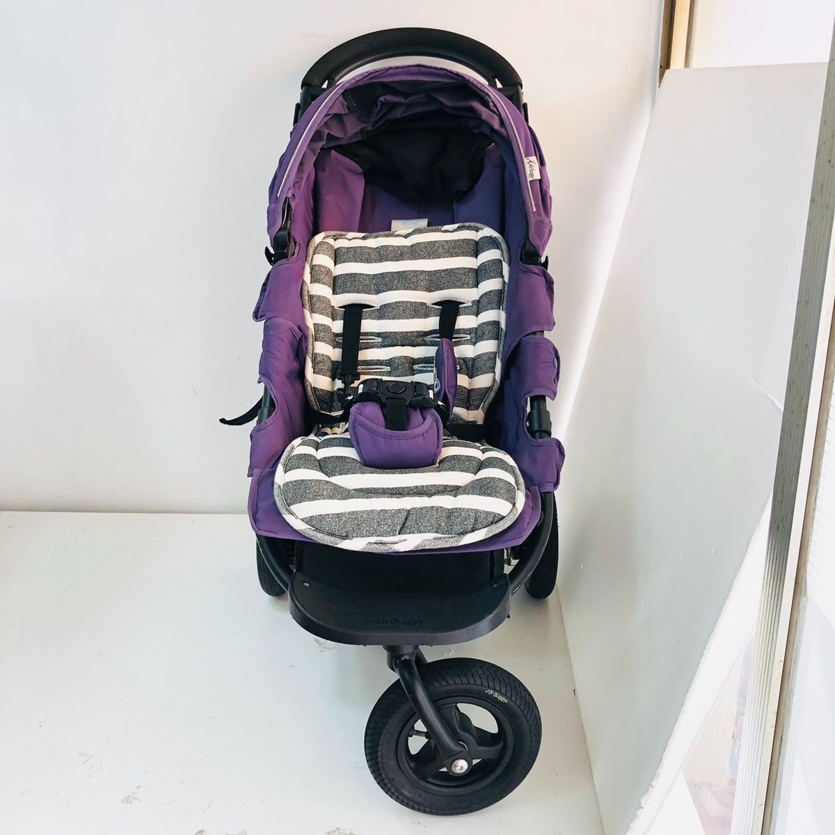 AirBuggy COCO エアバギー ココ 三輪ベビーカー パープル タイヤ空気 