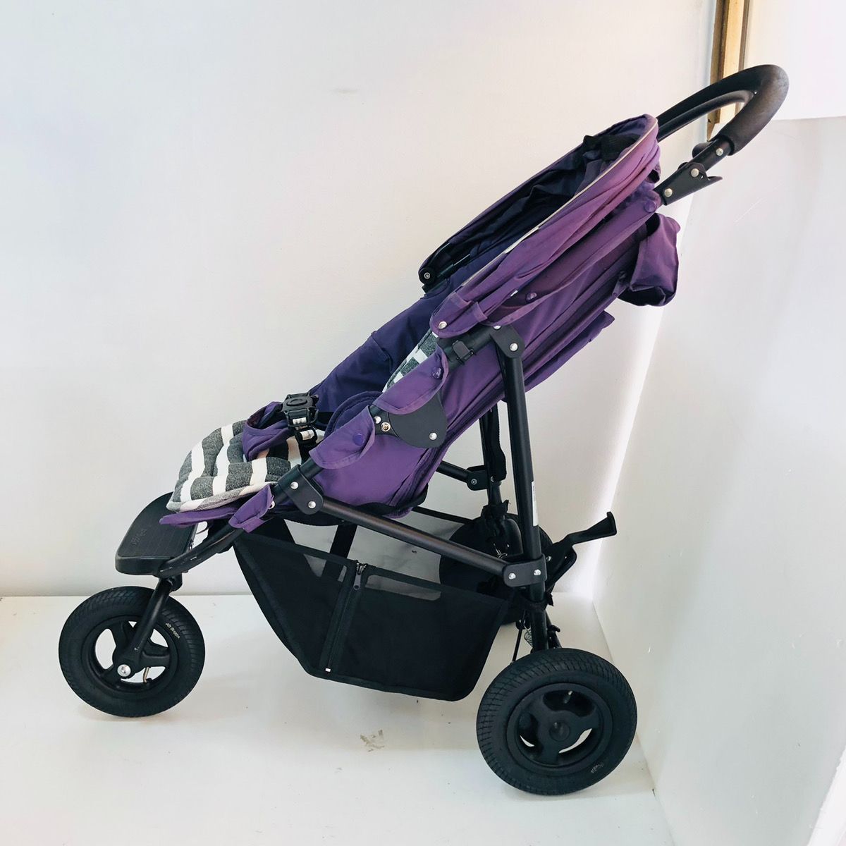 AirBuggy COCO エアバギー ココ 三輪ベビーカー パープル タイヤ空気 
