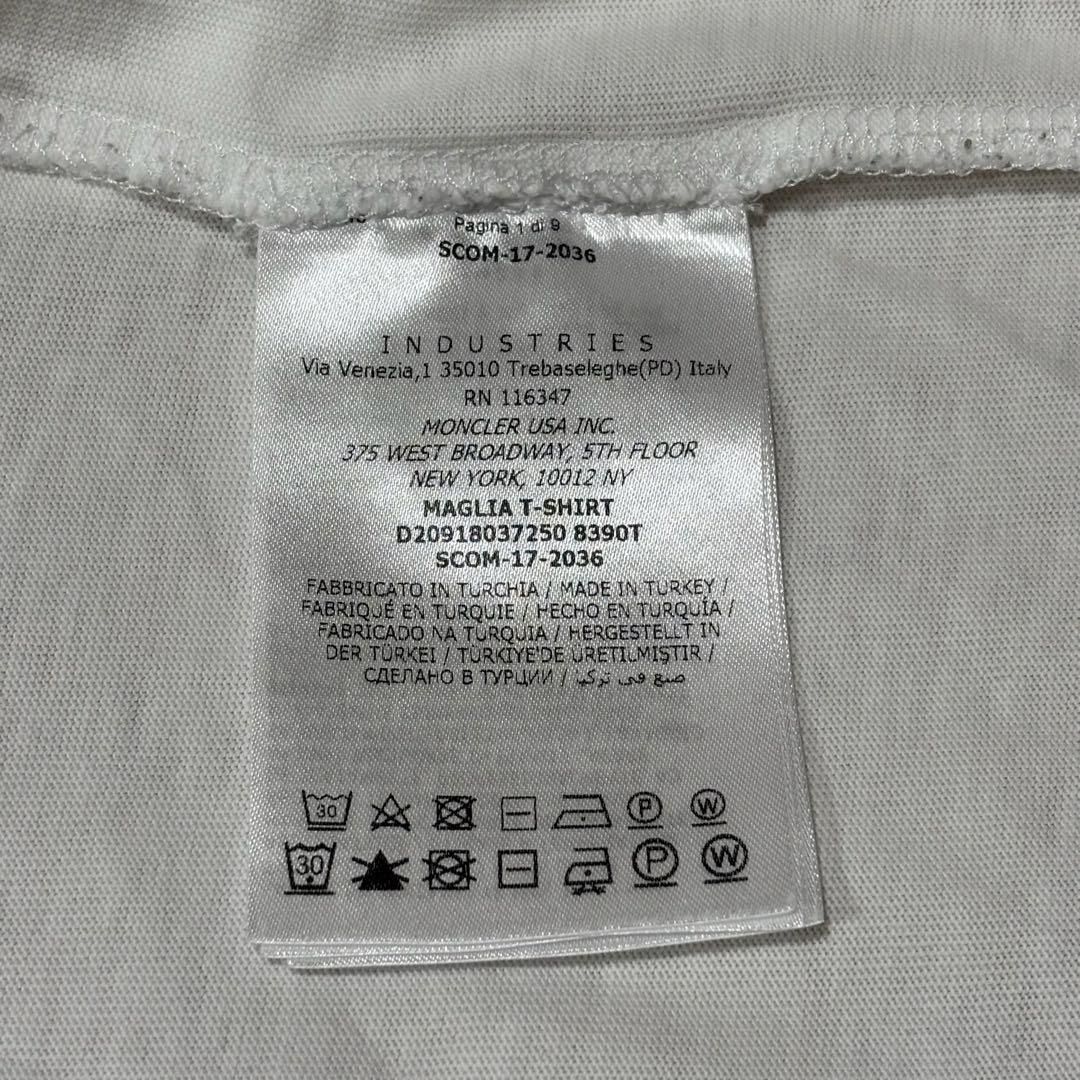モンクレール ワッペン S ホワイト Tシャツ 国内正規品 5S432 - メルカリ