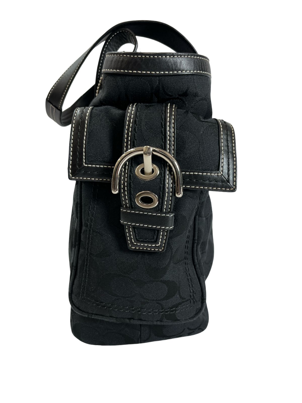 COACH コーチ シグネチャー キャンバス レザー トートバッグ 鞄 かばん