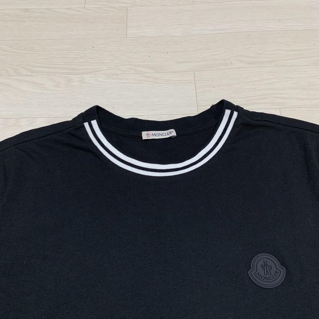 モンクレール 黒ワッペン 黒Tシャツ L 国内正規品 5S434 - メルカリ