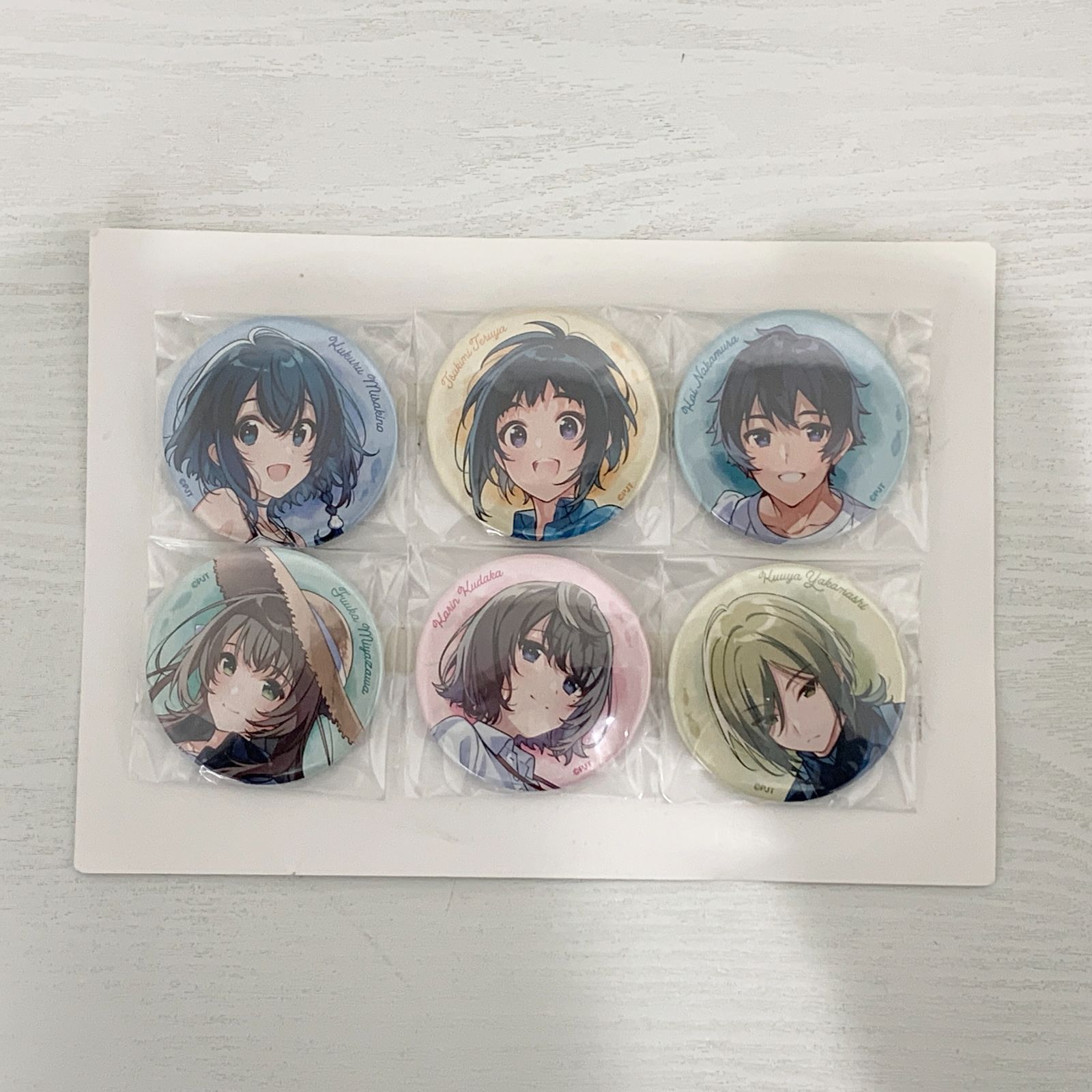 白い砂のアクアトープ 缶バッジ 6個セット 海咲野くくる 宮沢風花 照屋