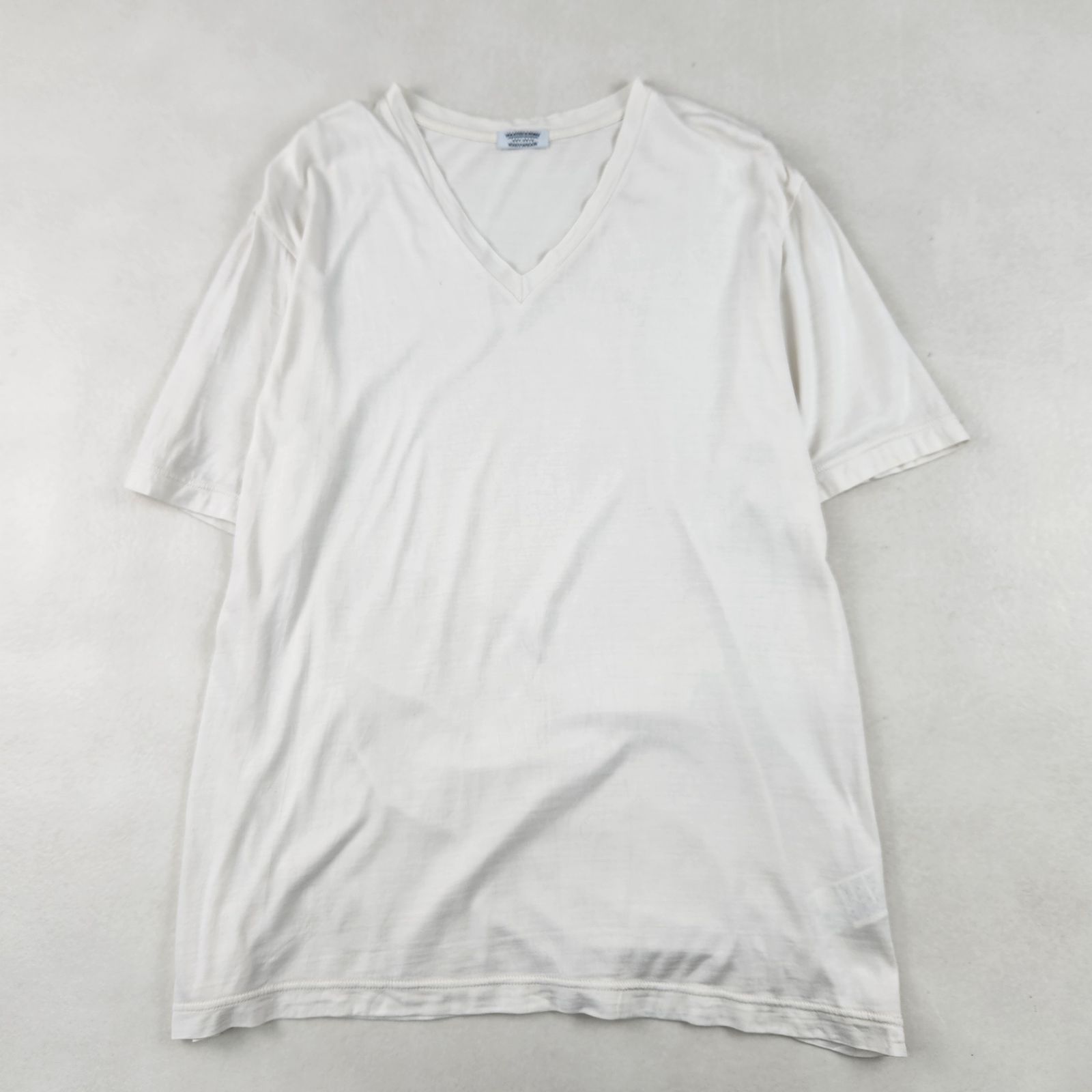 マーティーアンドサンズ 半袖Tシャツ MAATEE&SONS シルク100% Vネック 