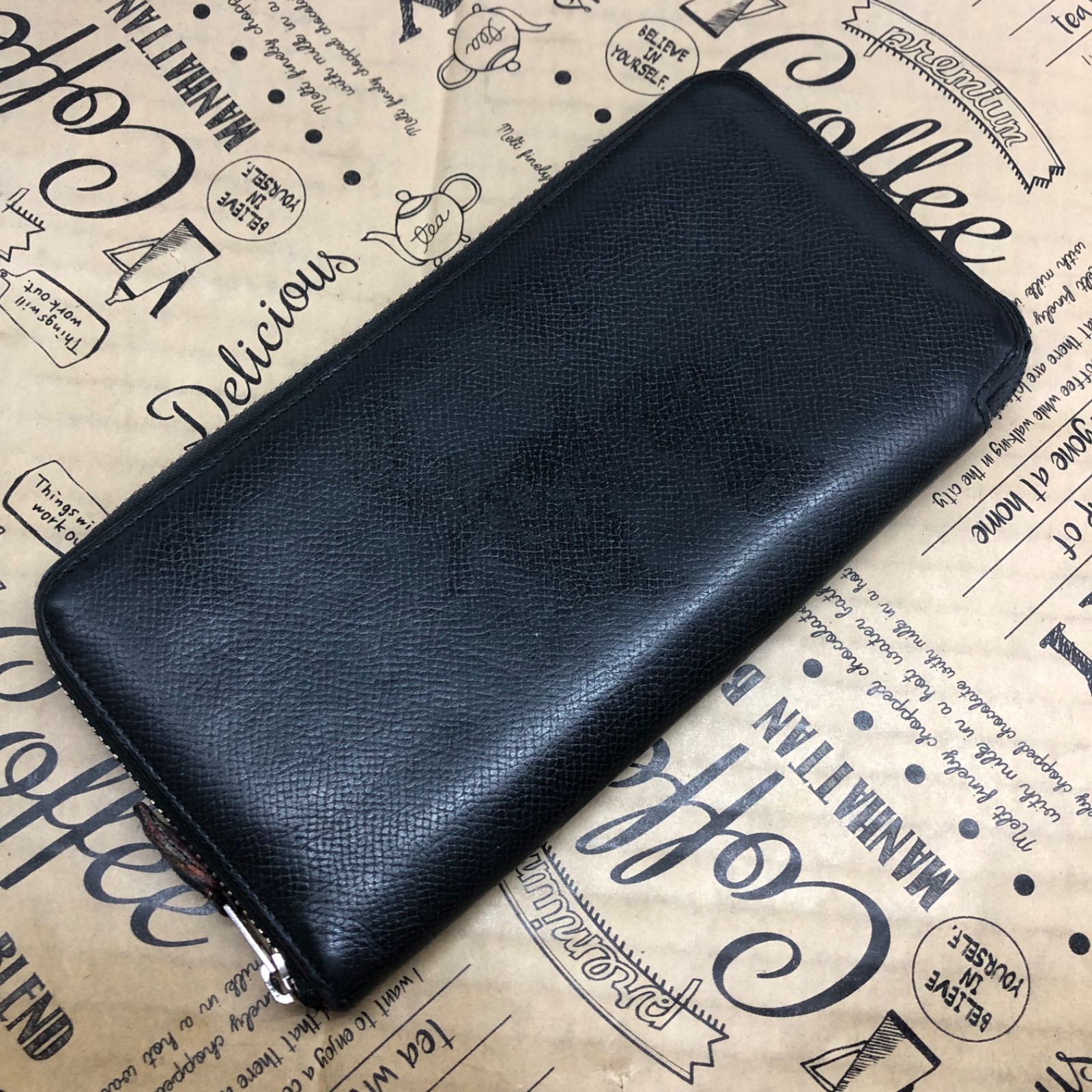 エルメス 長財布 シルクイン ラウンド シルキーポップ 黒 GC37 - メルカリ