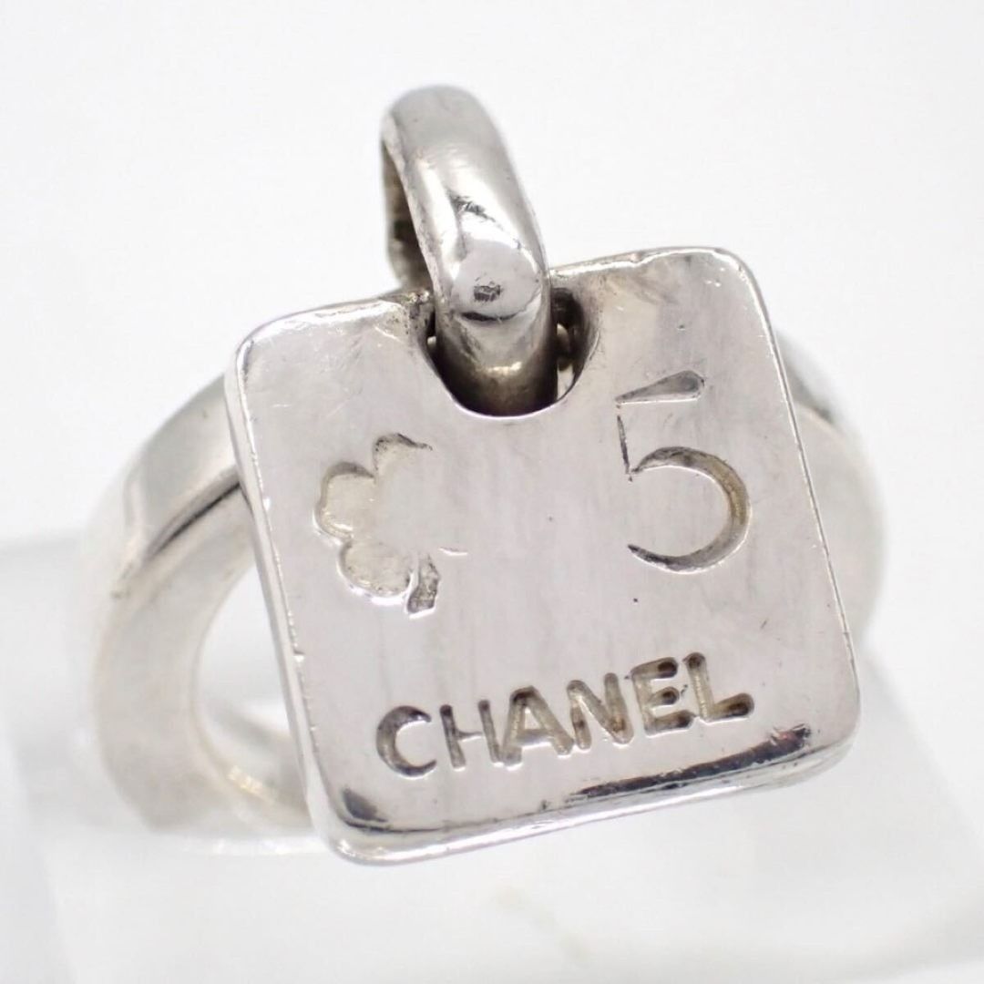 CHANEL シャネル リング カメリア 925 10号 ドロップ スクエア 