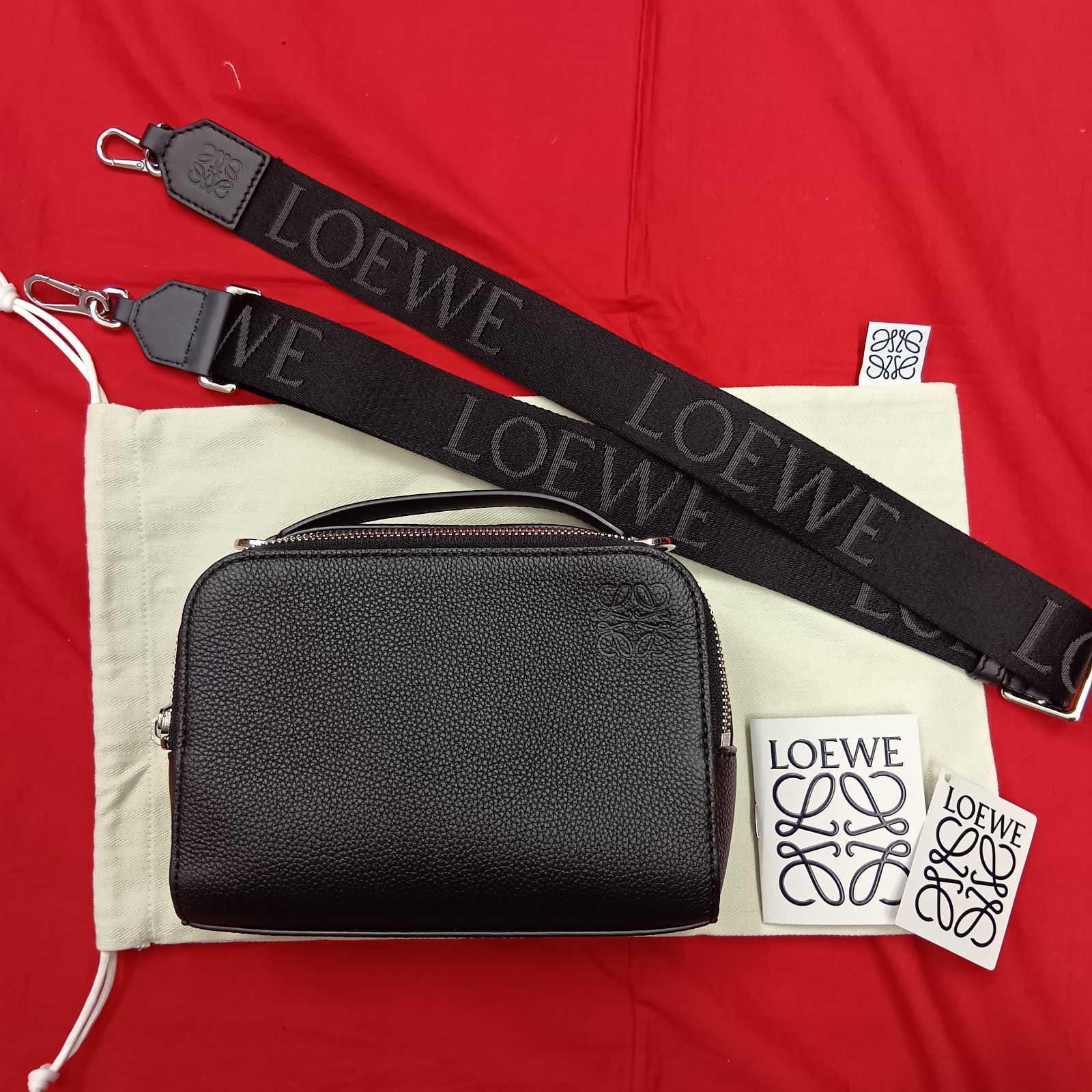 LOEWE クロスボディ カメラバッグ ミニ ロエベ ソフトグレインカーフ