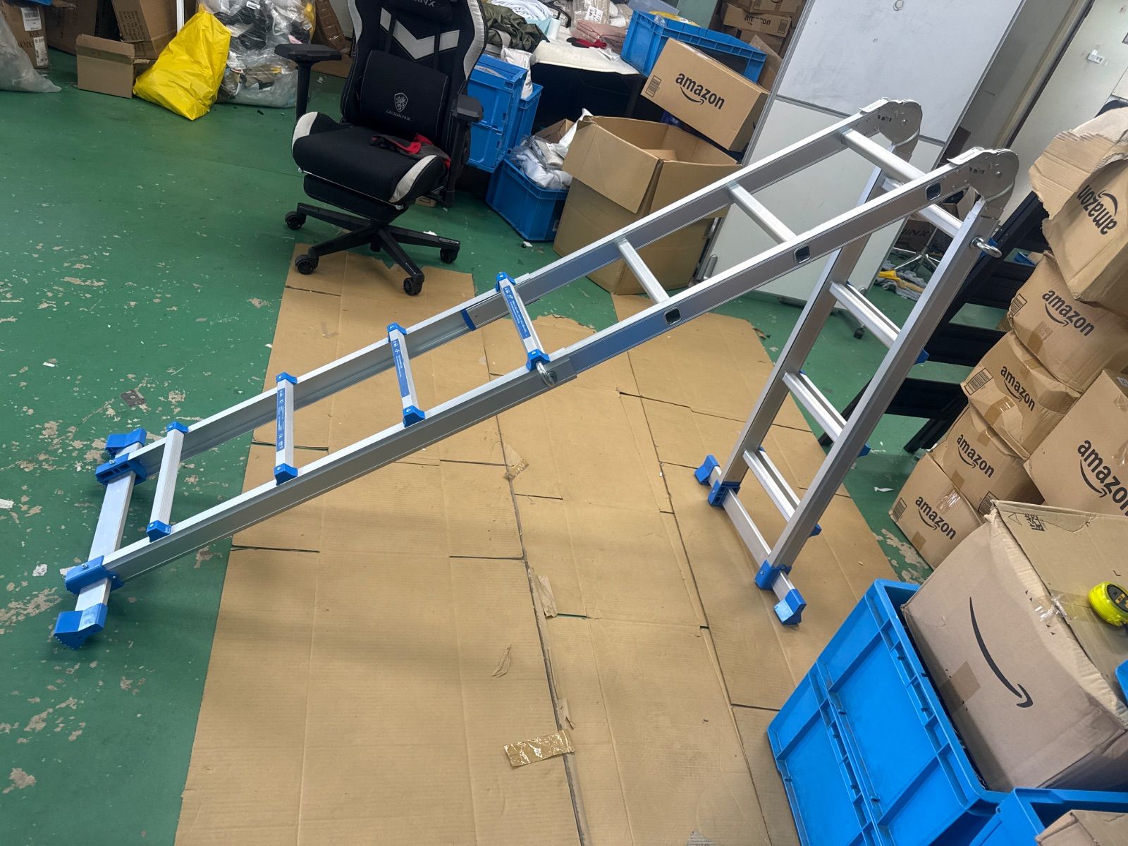 2.1m+2.1m 4段 倉庫に保存 未使用品 多機能 RIKADE