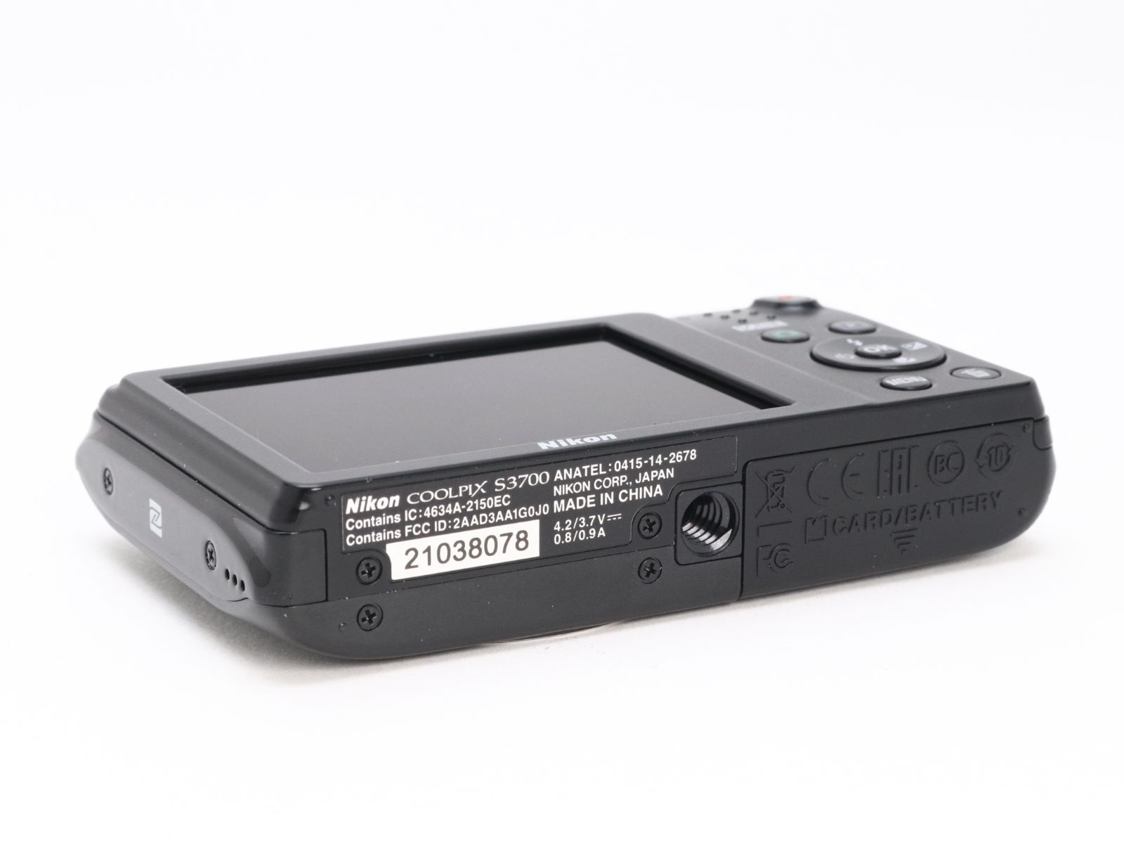 D (ジャンク) Nikon ニコン COOLPIX S3700 ブラック 返品不可 44-257