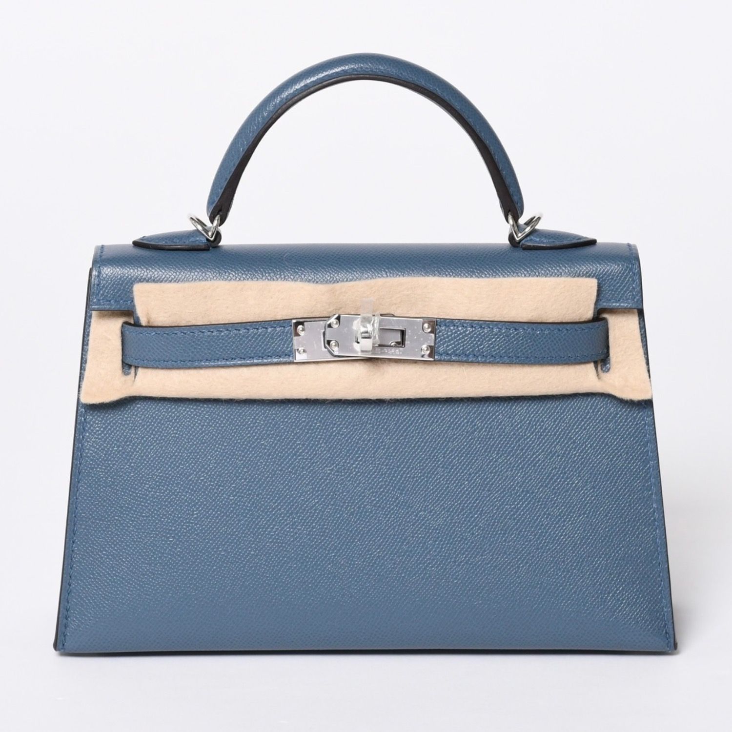新品未使用 エルメス HERMES G刻印 ミニケリー2 ブルータンペット
