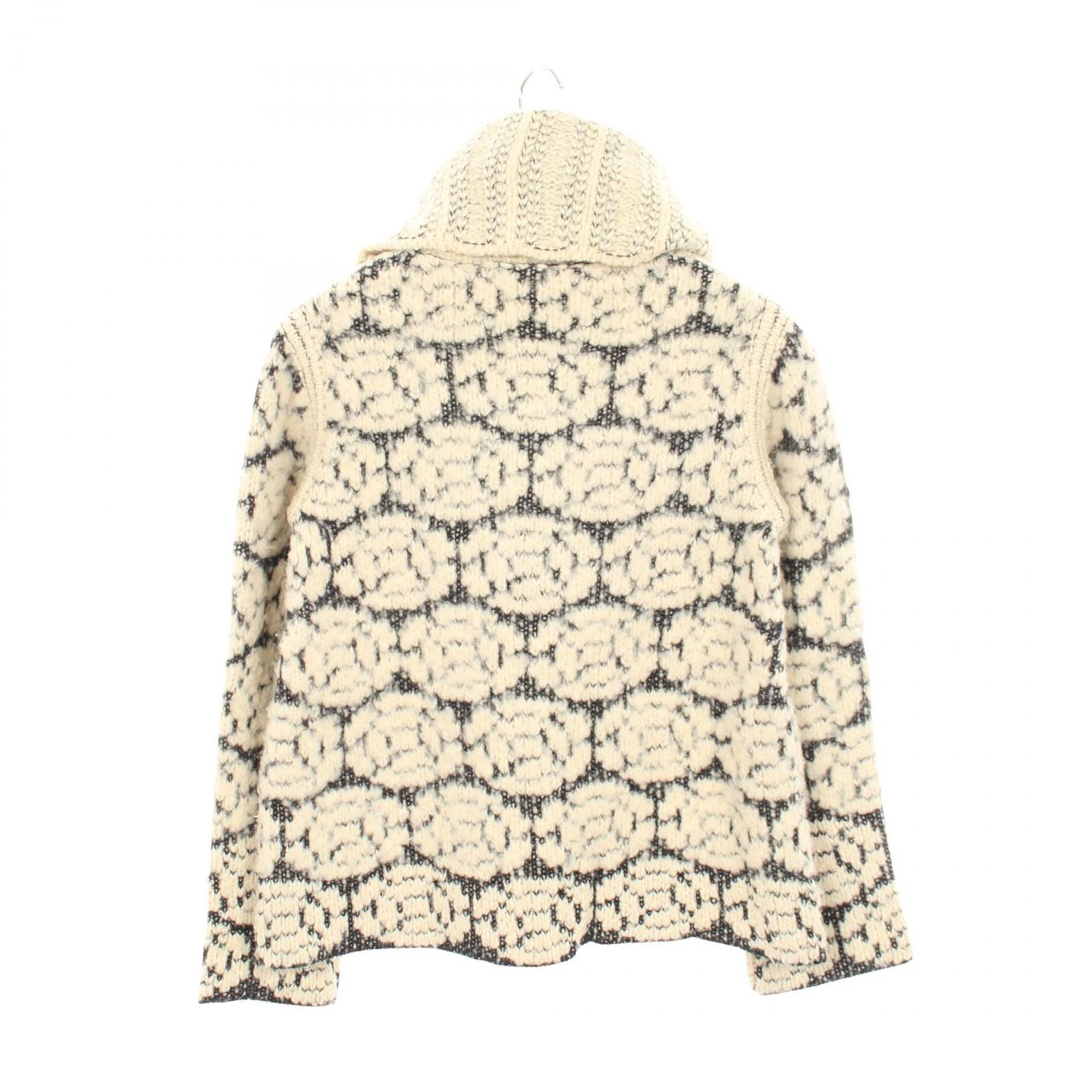 シャネル CHANEL ニット カメリア 総柄 タートルネック P18640W02865