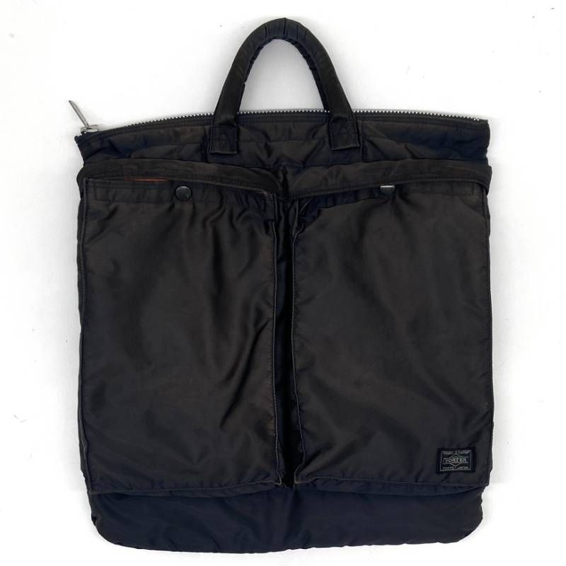 HEAD PORTER Head Porter Tanker Navy Helmet Bag, B4 Compatible, Rare, Discontinued, Durable, A4 PC Storage, Commuter, Business Bag, Lightweight, Military Nylon, Handbag Tote, Large Capacity, Vintage, Anonymous Delivery, Free Shipping