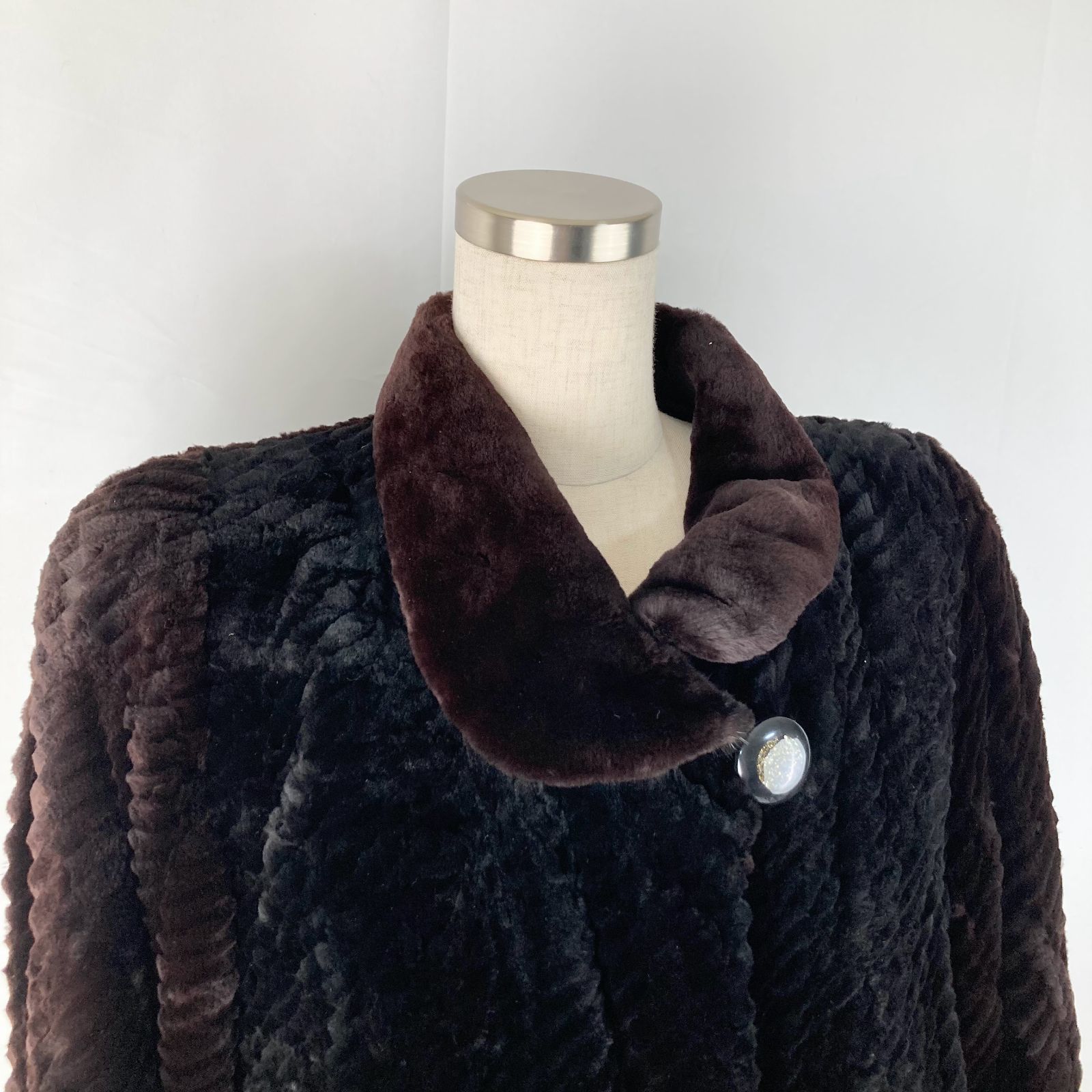 POLA AMIAN ポーラ アミアン 毛皮 ファー ミンク コート レディース F