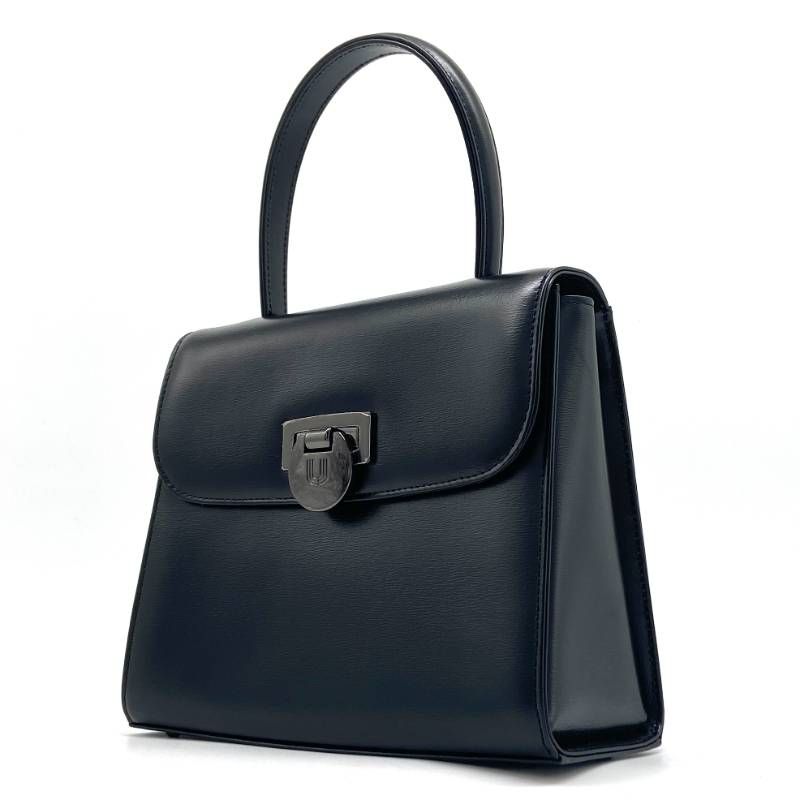 ウンガロ ungaro ハンドバッグ フォーマルバッグ ブラック 黒 レザー