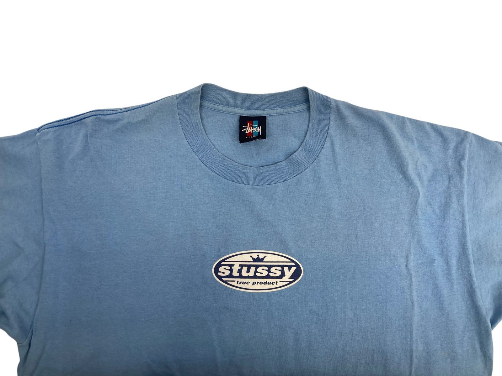 STUSSY (ステューシー) 90s OLD オールド Tシャツ 紺タグ赤青 半袖 XL 