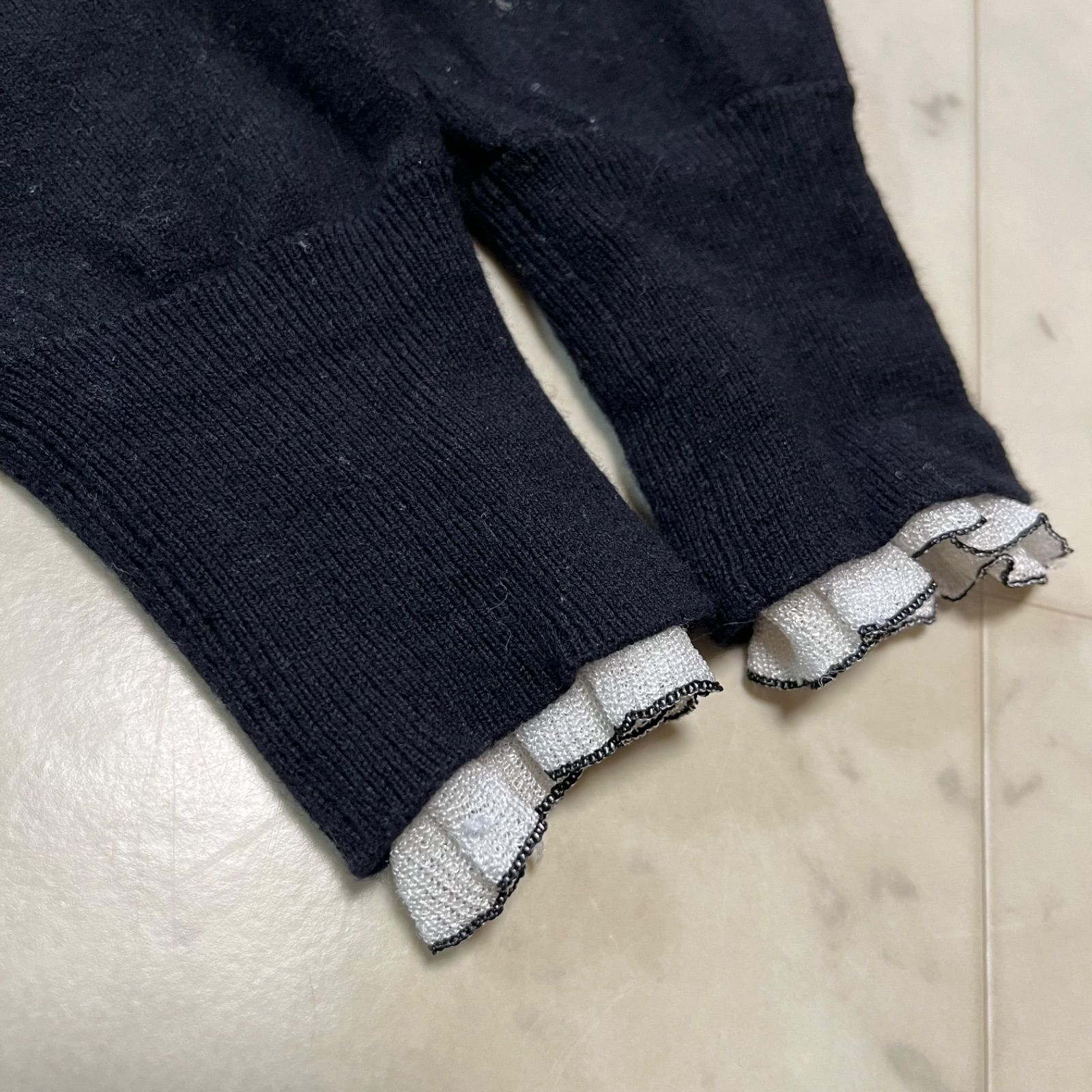 ESTNATION エストネーション フリルネック ニットトップス 長袖
