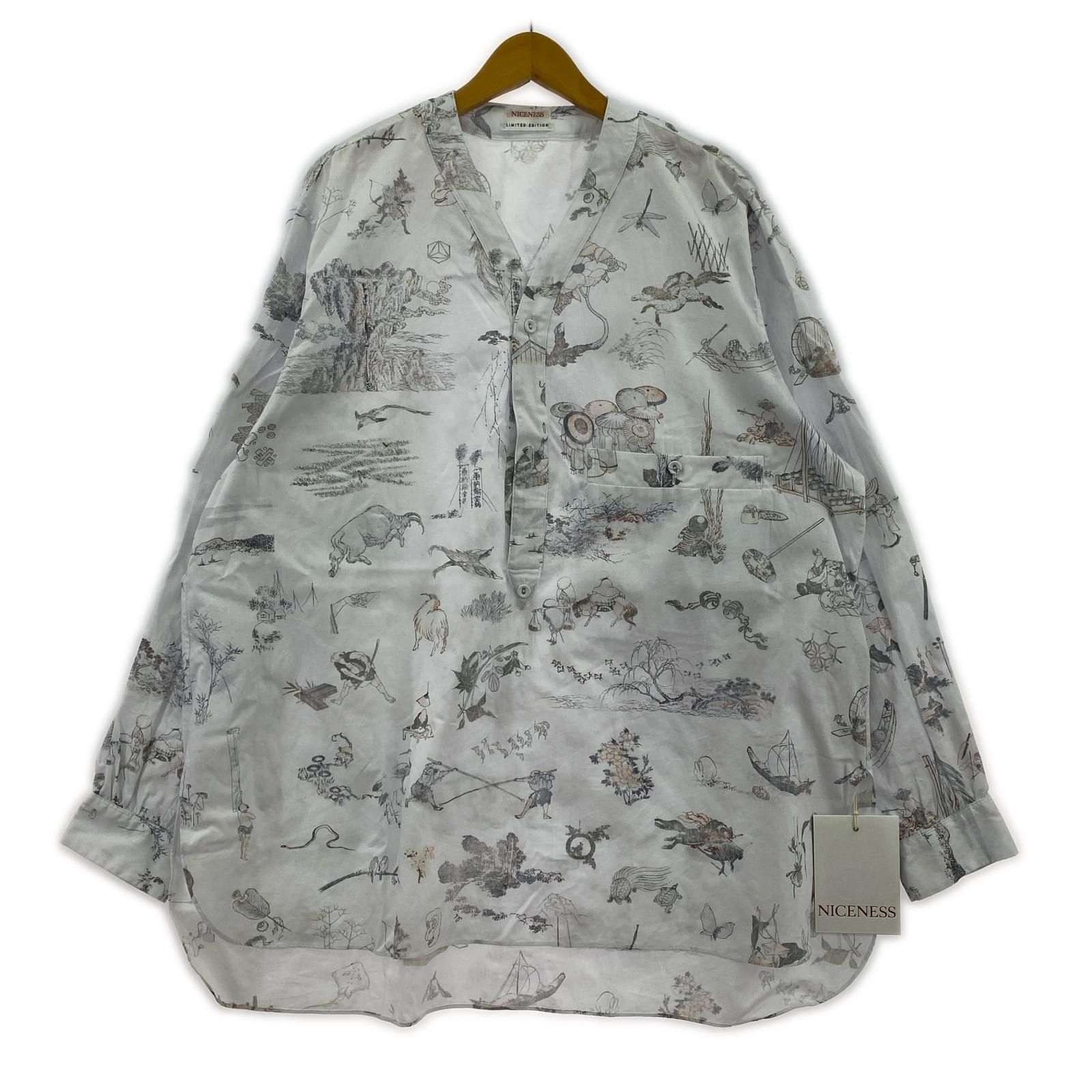 niceness 26ss CHRISTO ホクサイプリントスリーピングシャツ NICENESS 26SS CHRISTO ホクサイプリント スリーピングシャツ - メルカリ