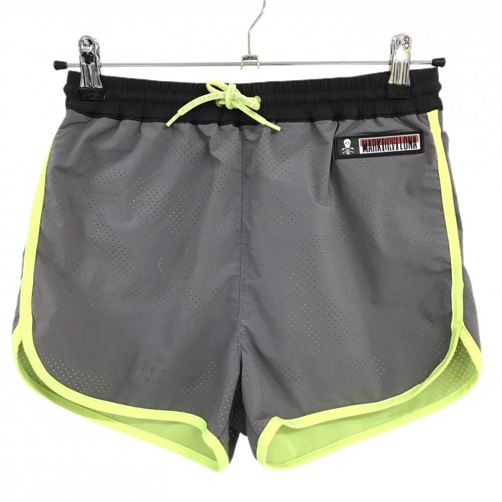 超美品】マークアンドロナ ショートパンツ グレー×蛍光イエロー