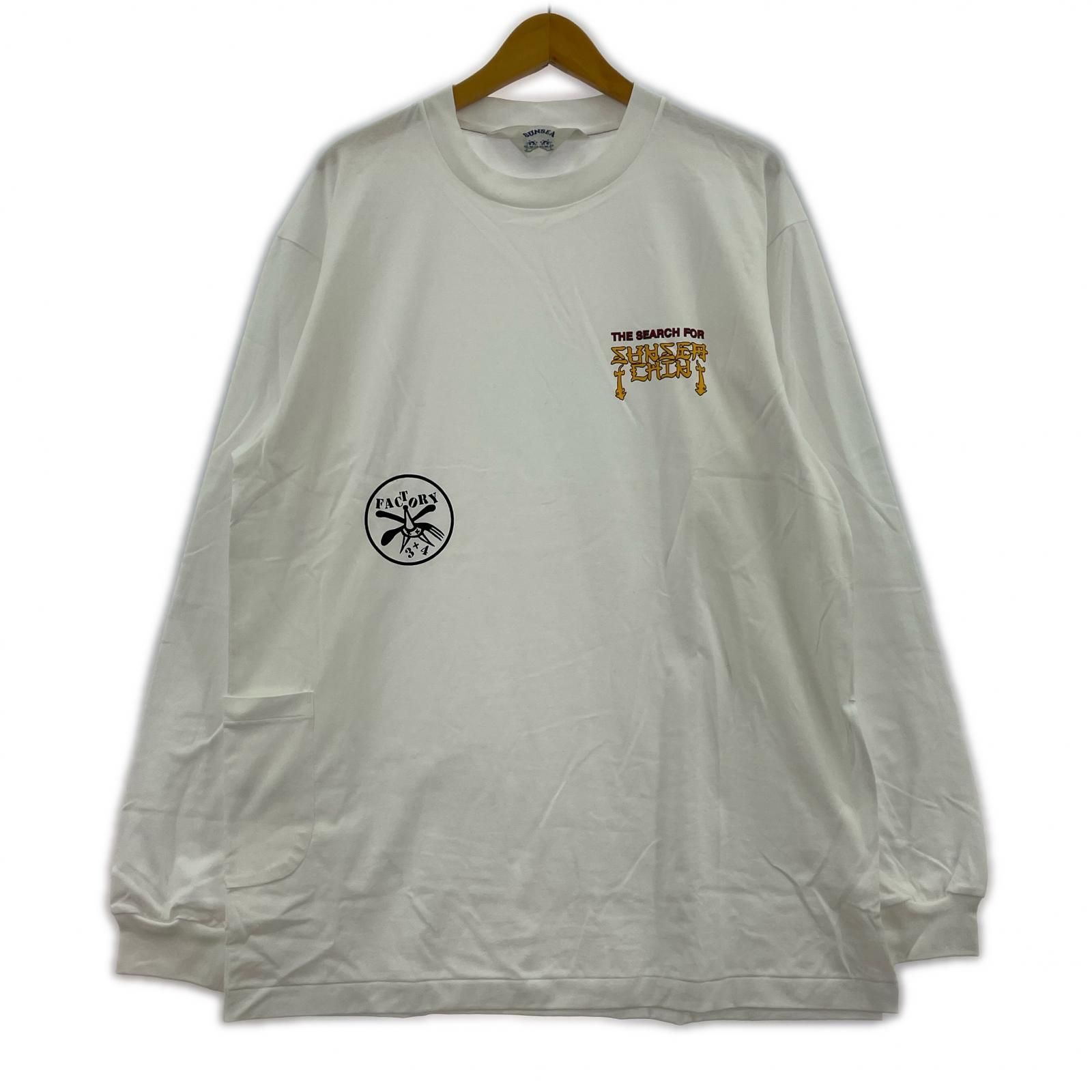 SUNSEA ワンサイドスラッシュロングTシャツ-安心の海外正規品