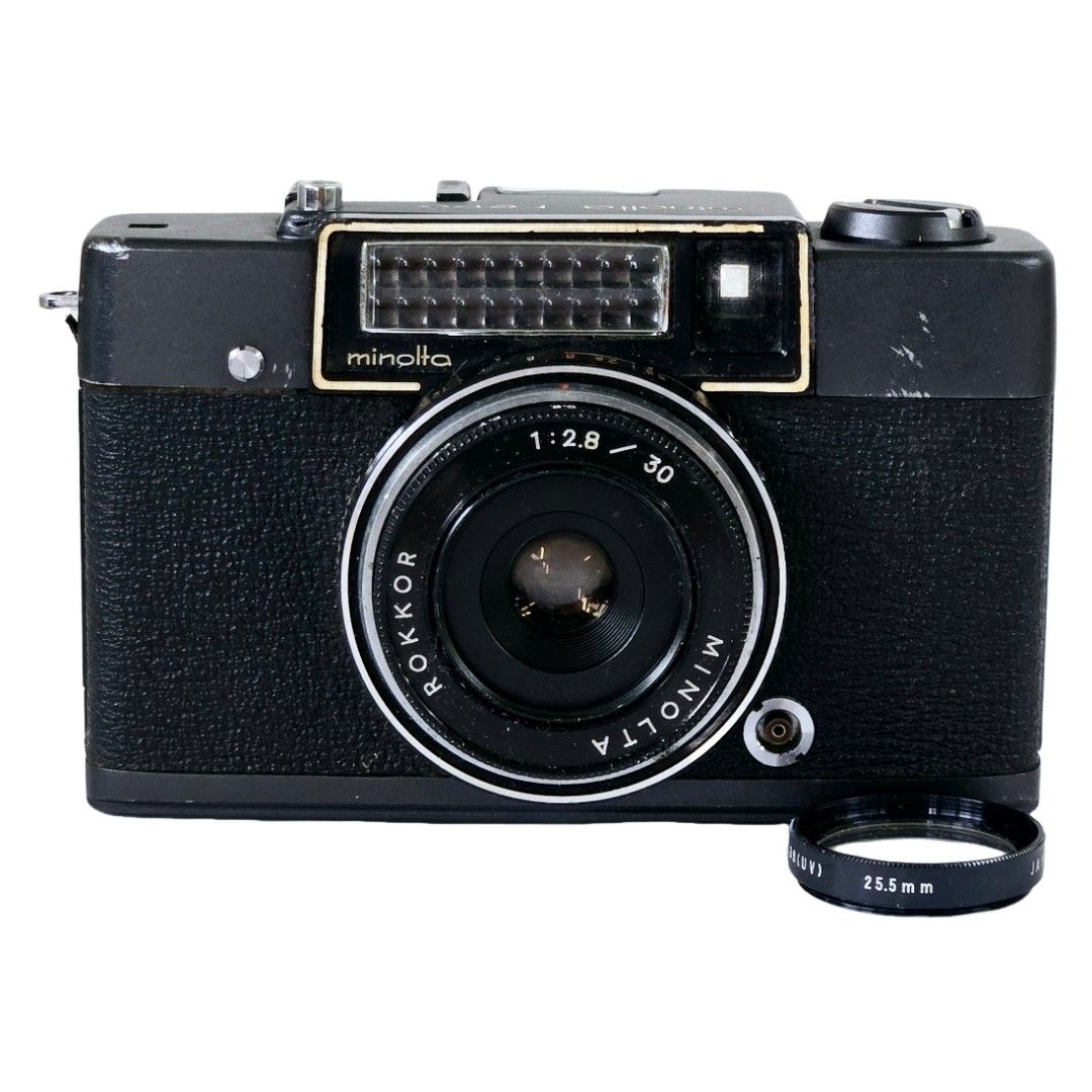 メルカリ祭期間出品　ミノルタ　レポ　repo ハーフサイズカメラ　黒 良品】 MINOLTA ミノルタ repo ブラック ハーフカメラ フィルムカメラ