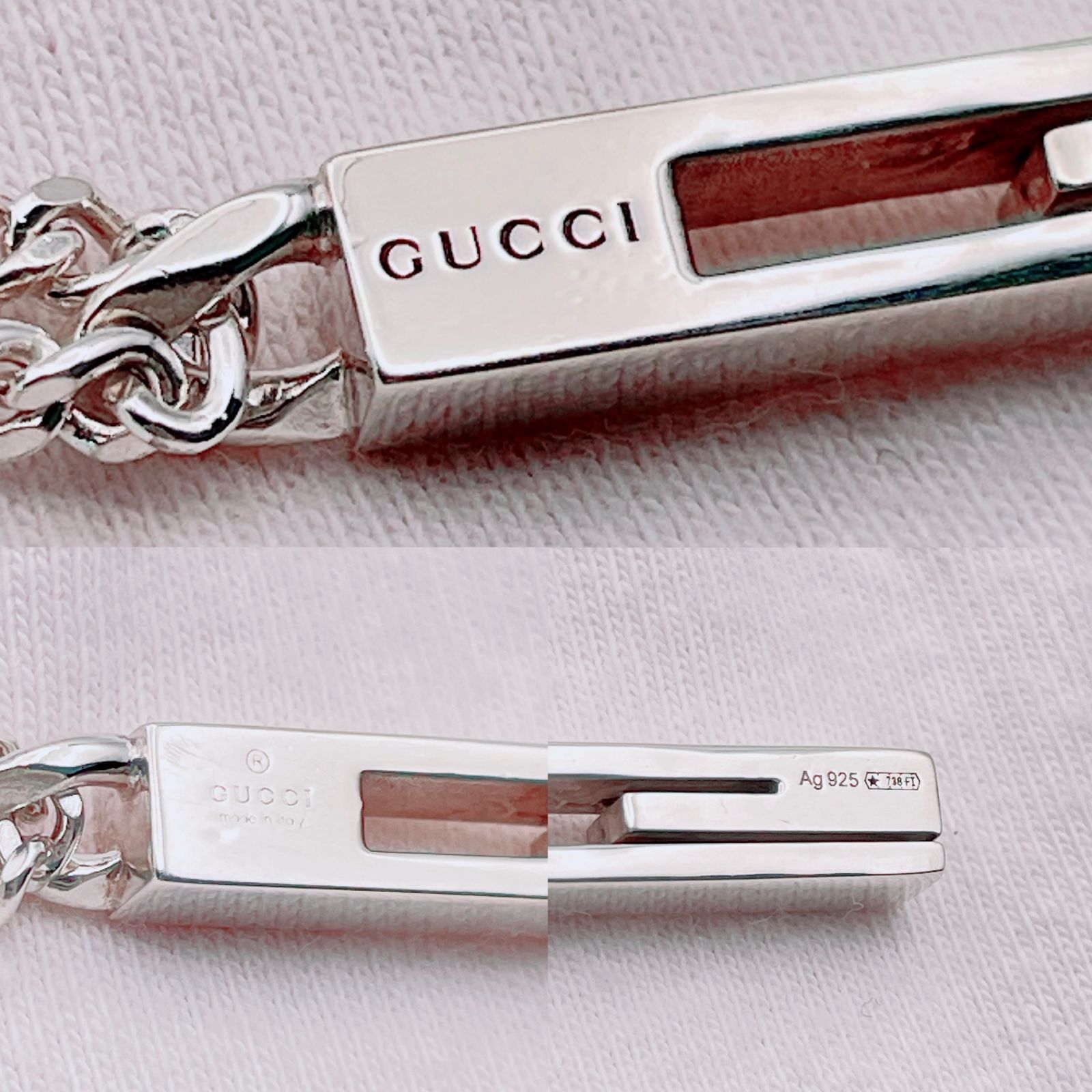 ◇グッチ◇新品仕上済 GUCCI カットアウト Gスクエア Gモチーフ