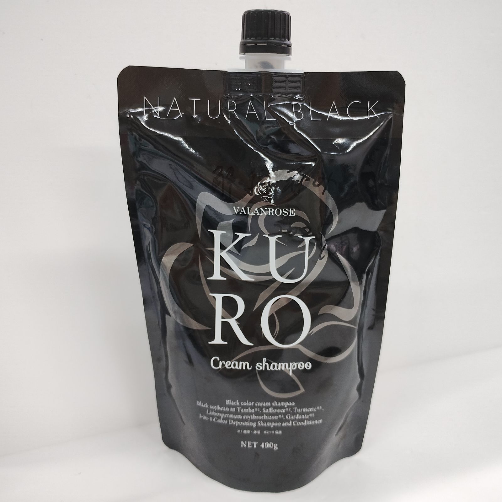 VALANROSE KUROクリームシャンプー ナチュラルブラック 400g 未開封 
