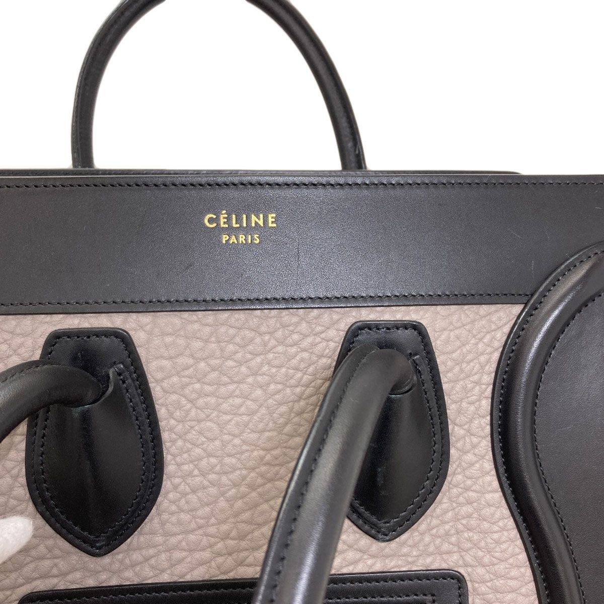 CELINE セリーヌ ラゲージマイクロ ハンドバッグ カーフ レディース 