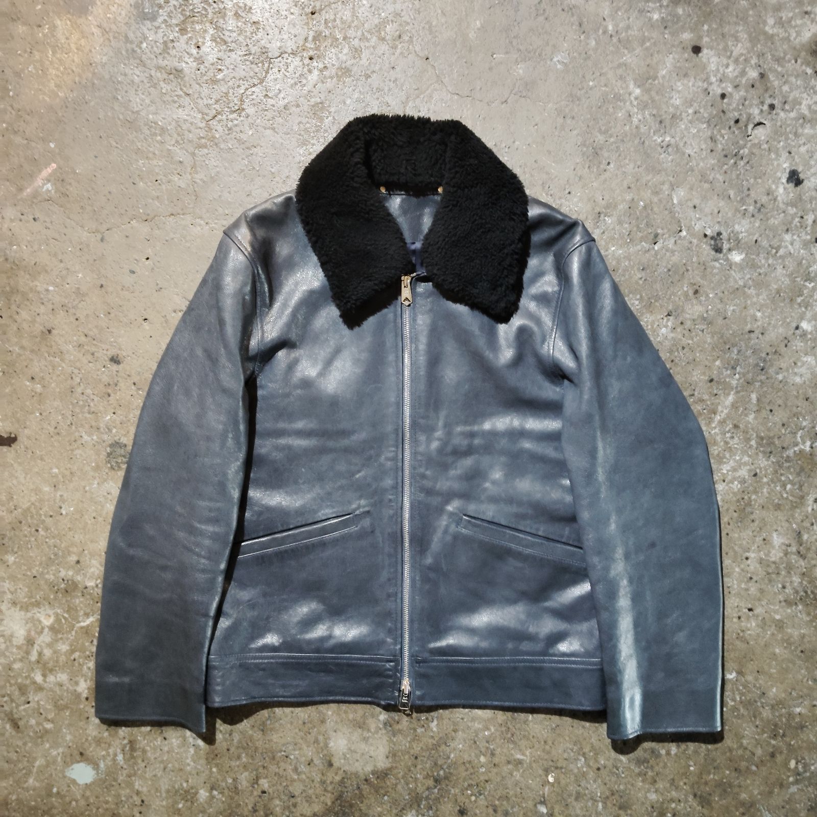 Paul Smith 25aw ファーカラーレザージャケット S ポールスミス やぎ革