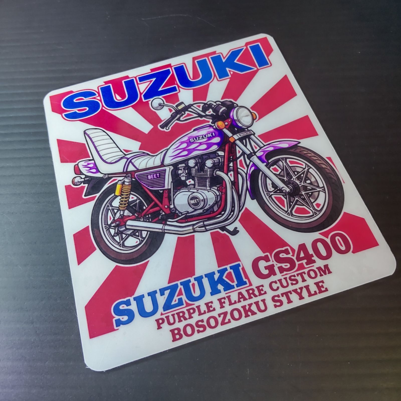 旧車會 ステッカー 2枚セット GS CBX400F 暴走族 カスタムスタイル 大