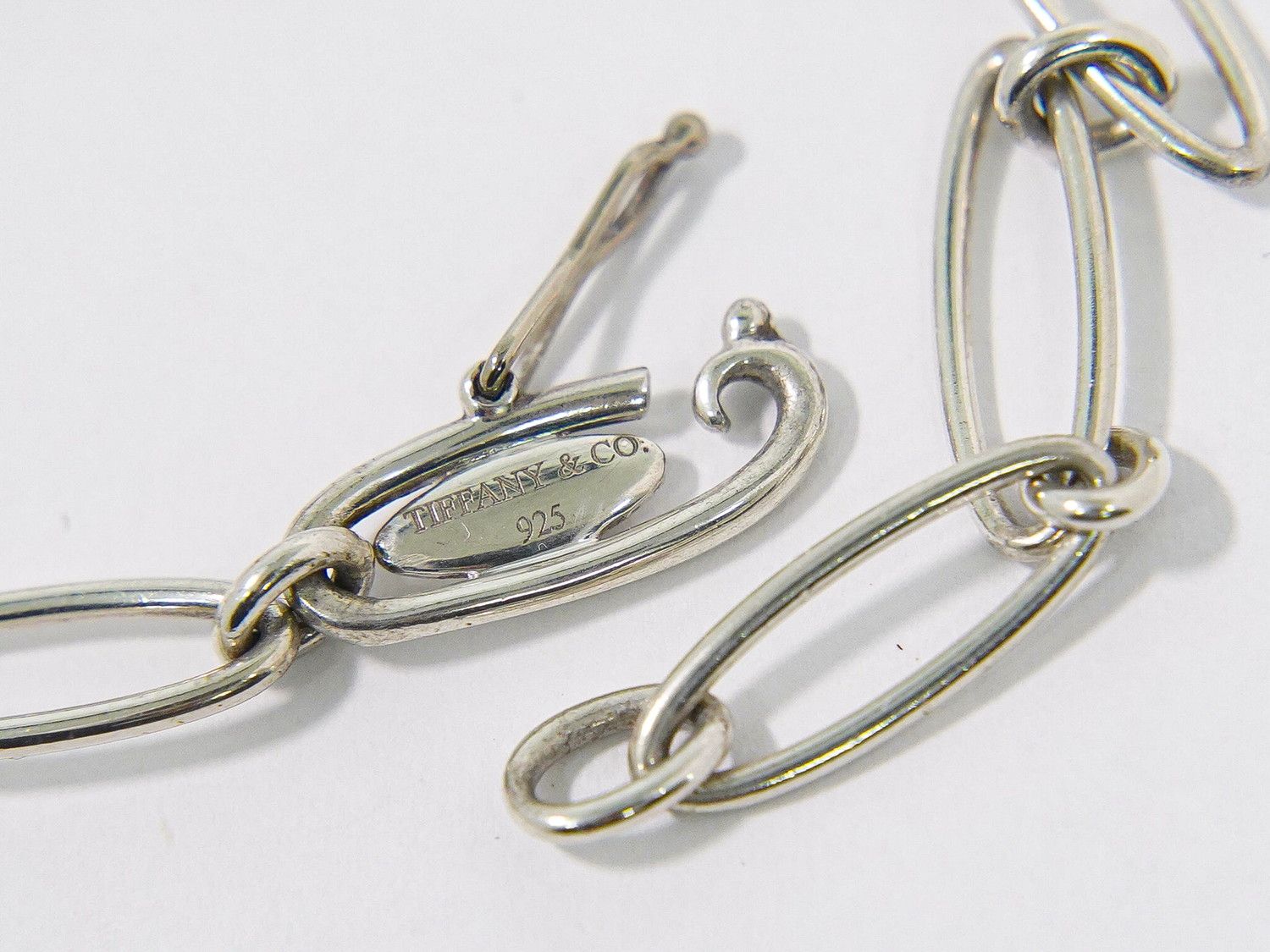 本物 ティファニー TIFFANY & Co. カーブドハート 925 ブレスレット 