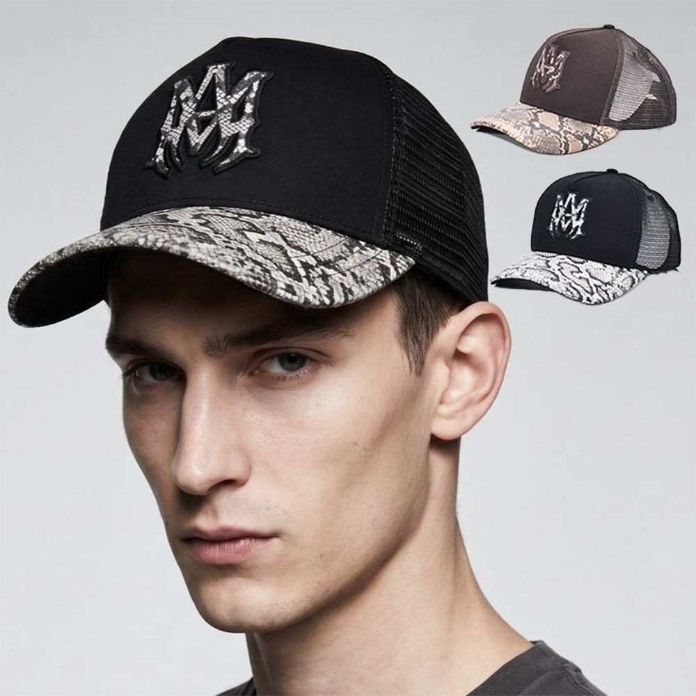 AMIRI キャップ 「新品未使用」 AMIRI アミリ キャップ 帽子 メンズ MA SNAKE TRUCKER HAT AMSAHE1040