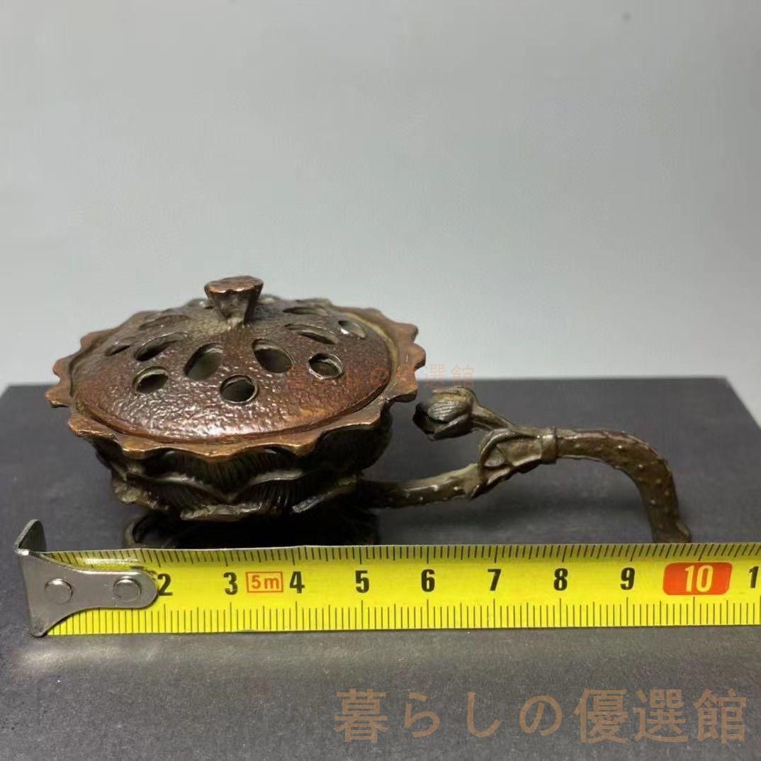 上品】蓮華 香炉 銅製 茶道具 香道具 工芸品 インテリア zw427 - メルカリ