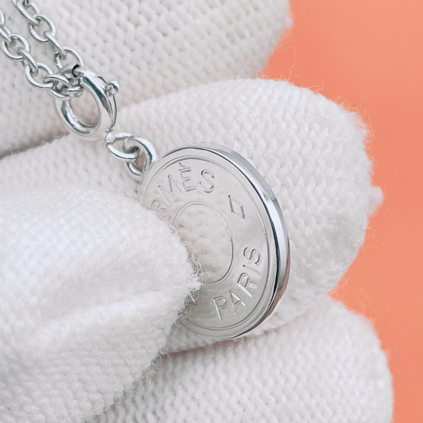 ◇エルメス◇新品仕上済 HERMES セリエ ネックレス 小 チャーム