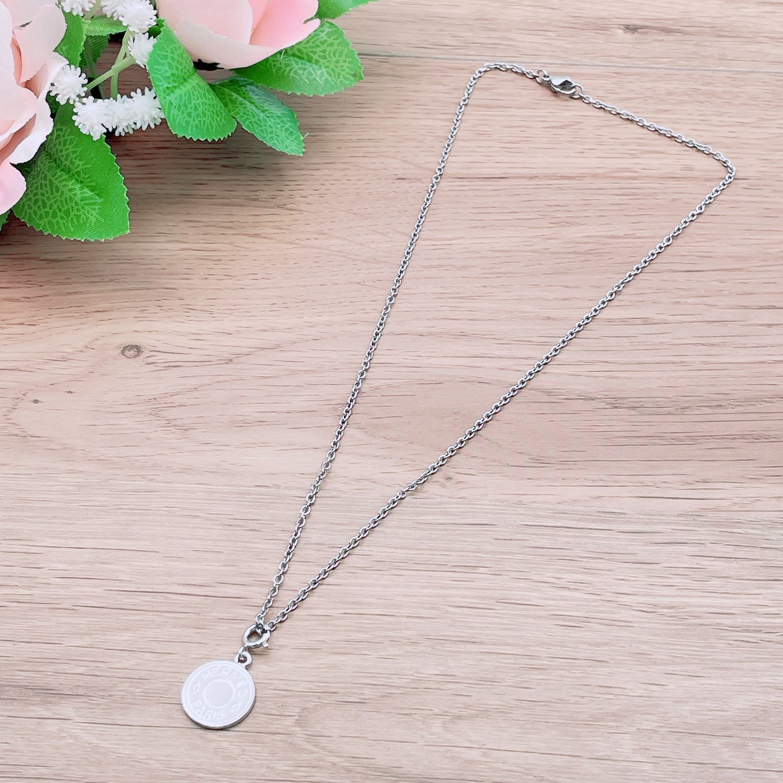 ◇エルメス◇ 新品仕上済 セリエ ネックレス ペンダント 小 シルバー 4.94 ◇エルメス◇新品仕上済 HERMES セリエ ネックレス 小 チャーム