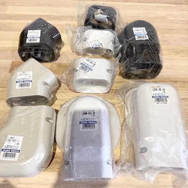 エアコン配管化粧カバー 90サイズ 9個セット INABA DENKO 配管化粧
