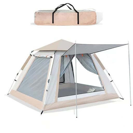 CHAMFAIR2023最新ワンタッチテント3-4人/4-6人用設営簡単コンパクト二重層耐水圧3000mm前室付きUVカット紫外線防止防風防水撥水加工通気折りたたみ前後ダブルドア防虫対策メッシュ窓付き軽量…