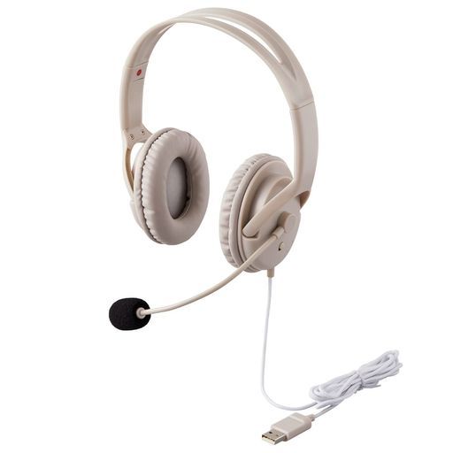 PLUSイヤホンジブンイロシュウチュウできる大型ヘッドセットグレーTW-HS001428-801