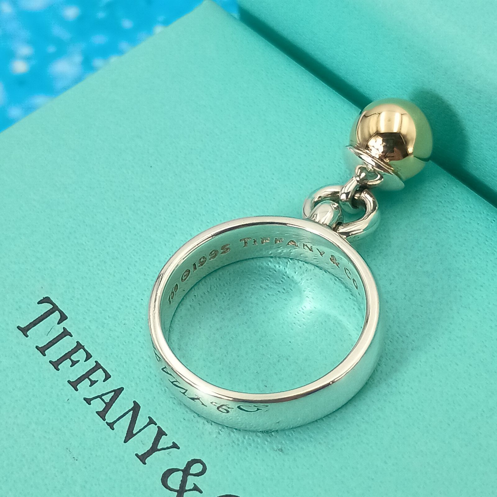 TIFFANY&Co. ティファニー ボールダングル コンビ リング 指輪 