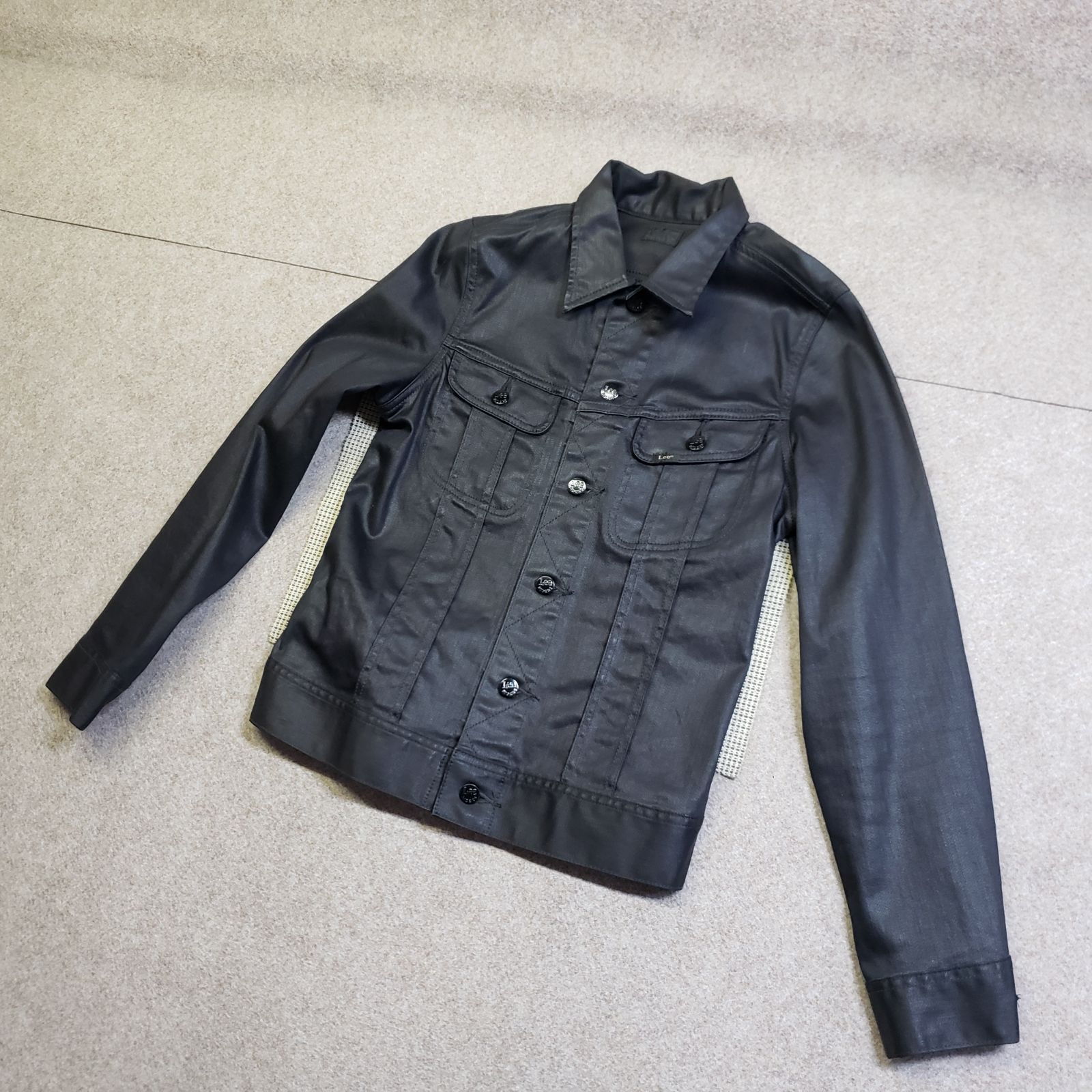Lee リー コーティングデニムジャケット ブラック系 SIZE S（LM0329 