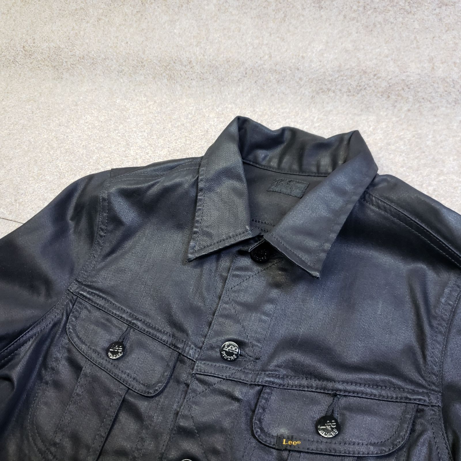 Lee リー コーティングデニムジャケット ブラック系 SIZE S（LM0329 