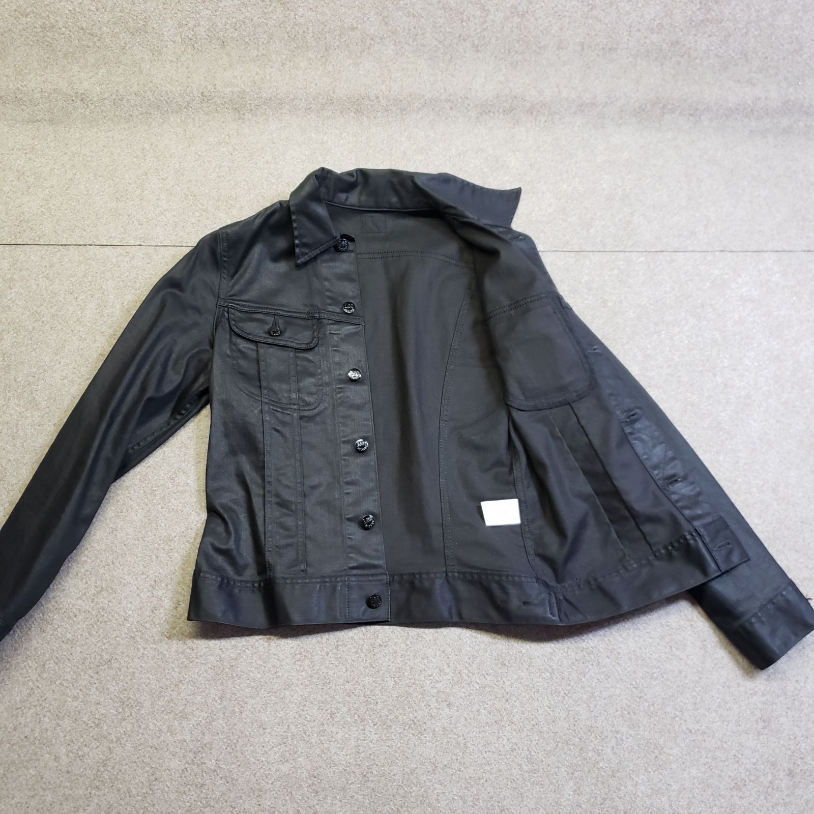 Lee リー コーティングデニムジャケット ブラック系 SIZE S（LM0329 