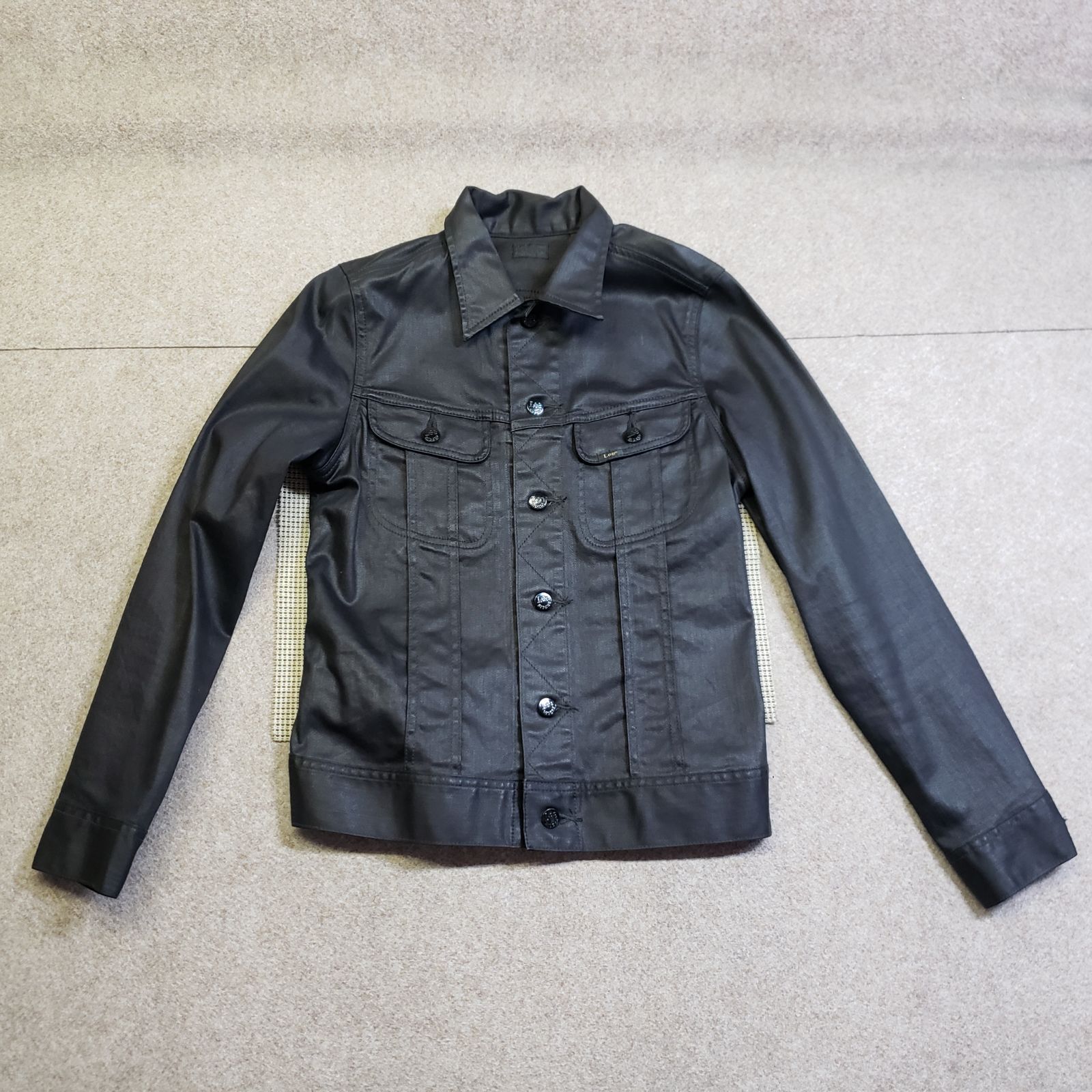 Lee リー コーティングデニムジャケット ブラック系 SIZE S（LM0329 