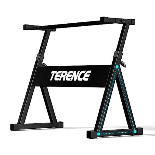TERENCE電子キーボードピアノスタンド三角Z型堅牢で安定57~80cm高さ7