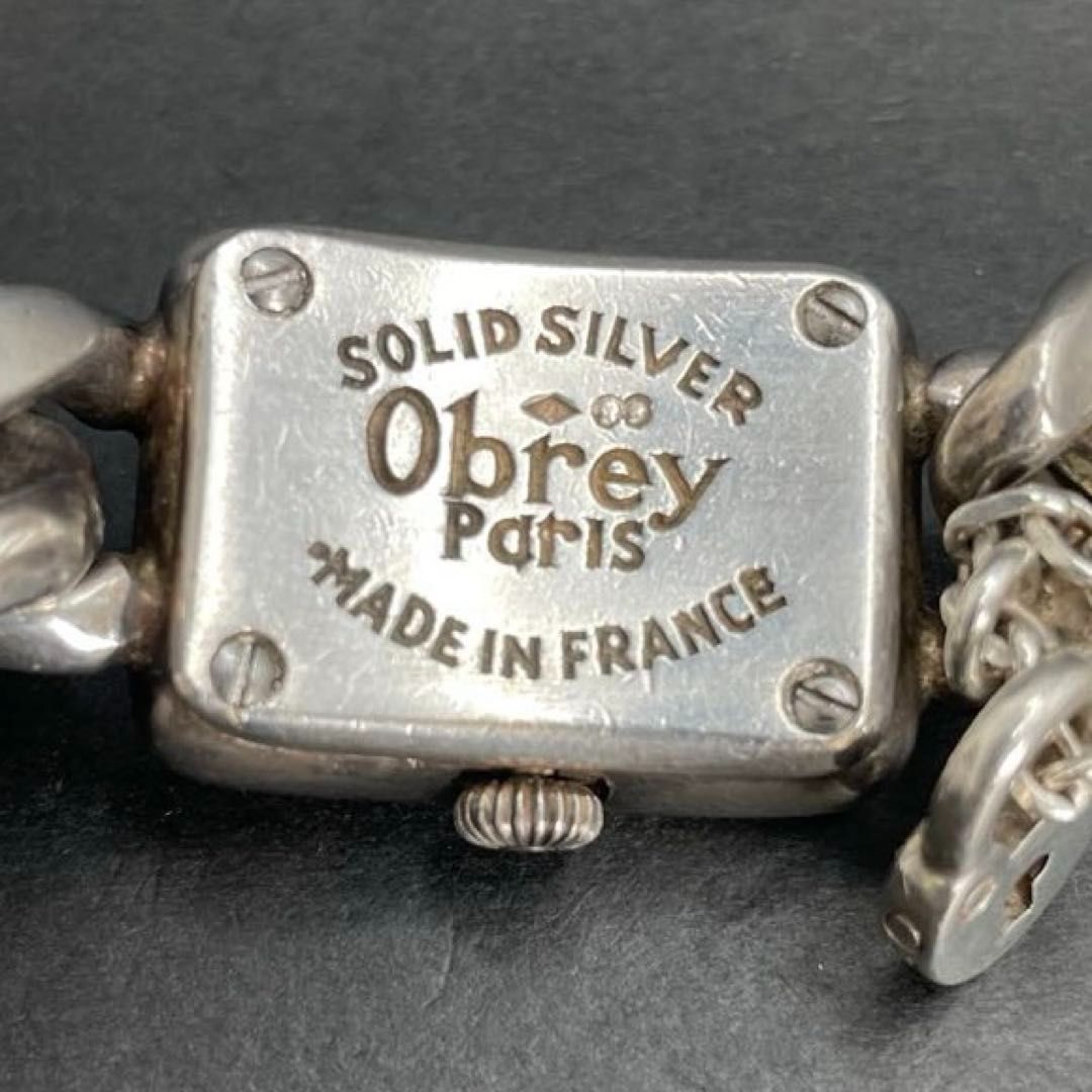 Obrey SOLID SILVER 純銀 銀無垢 チェーンブレスレットウォッチ MADE