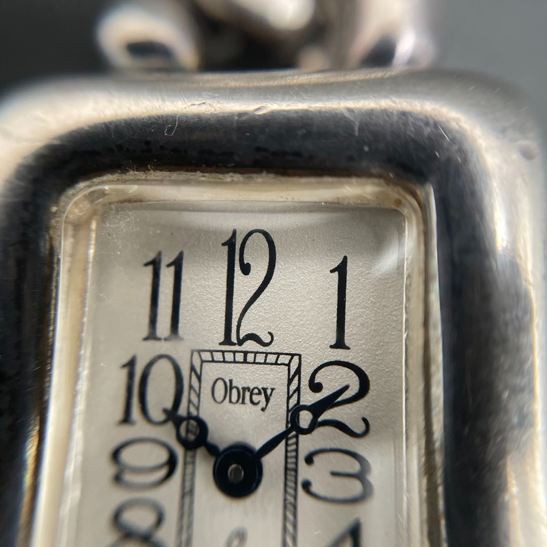 Obrey SOLID SILVER 純銀 銀無垢 チェーンブレスレットウォッチ MADE