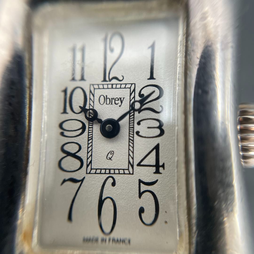 Obrey SOLID SILVER 純銀 銀無垢 チェーンブレスレットウォッチ MADE