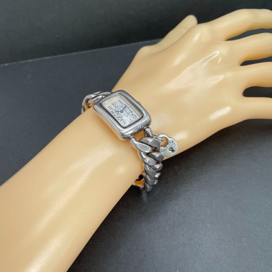 Obrey SOLID SILVER 純銀 銀無垢 チェーンブレスレットウォッチ MADE