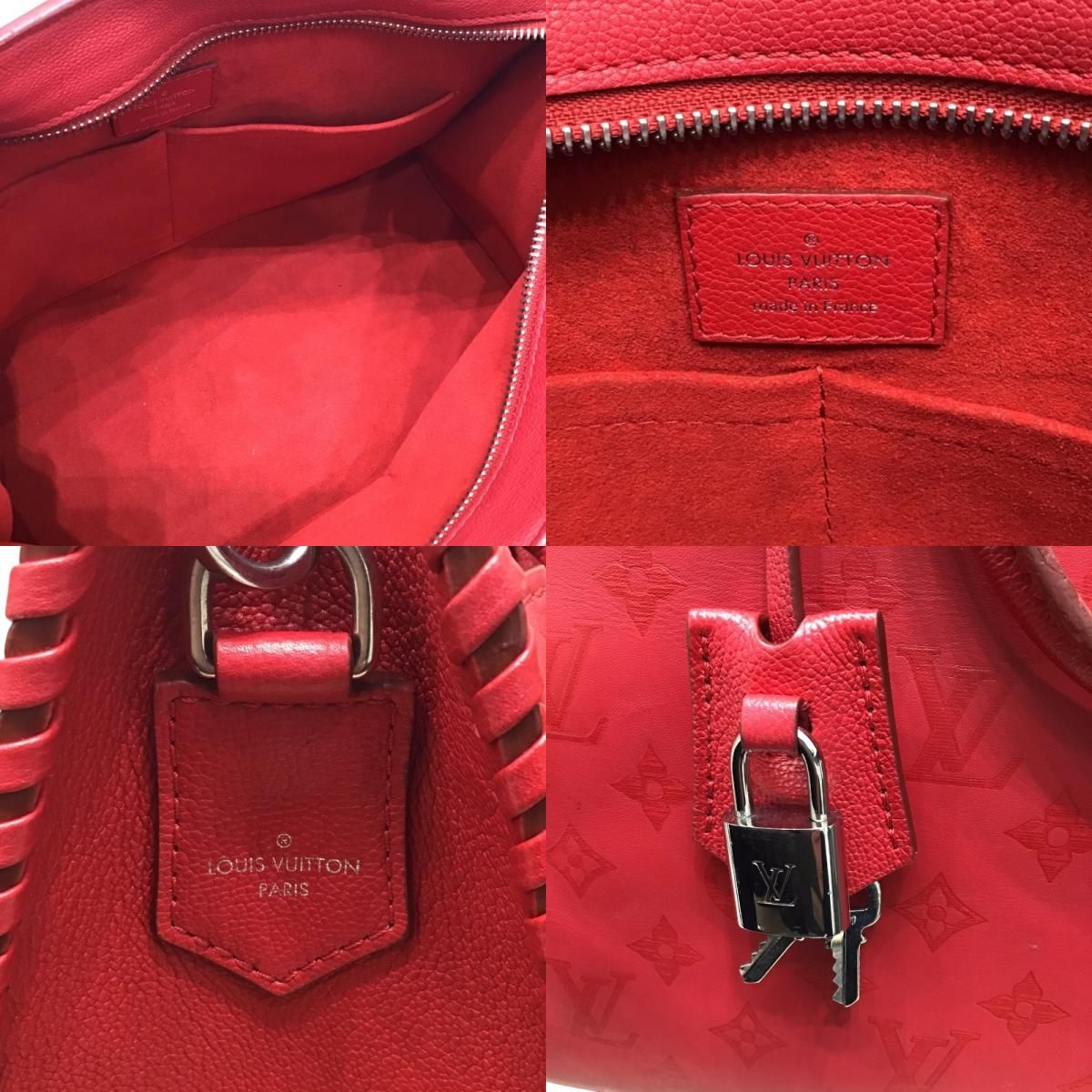 ルイ・ヴィトン LOUIS VUITTON ヴェリー・ジップ トート M54146 ルビー 