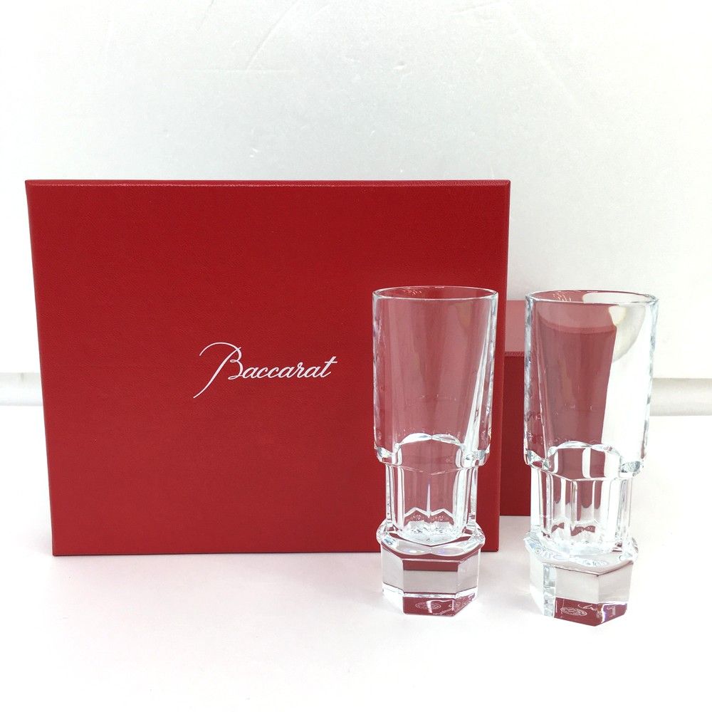 Baccarat バカラ アビス ABYSSE ウォッカ ショットグラス ペア 2セット 箱付き 保管品